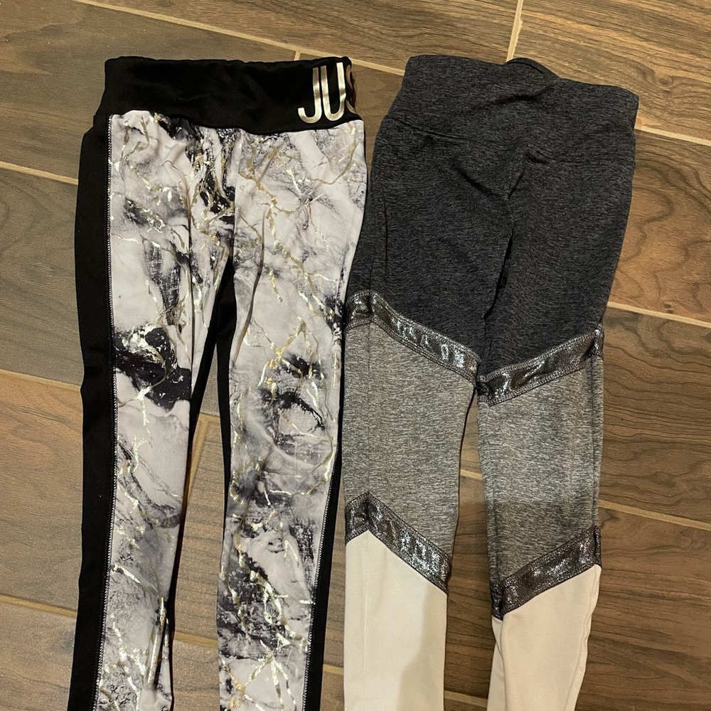 Justice leggings black set